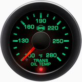 Isspro EV2 2 1/16" 100-280F Transmission Oil Temperature Gauge with Built-in Warning Light Isspro