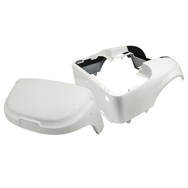 14-Up TXT Br White Body & Cowl w/o Light Cut Outs