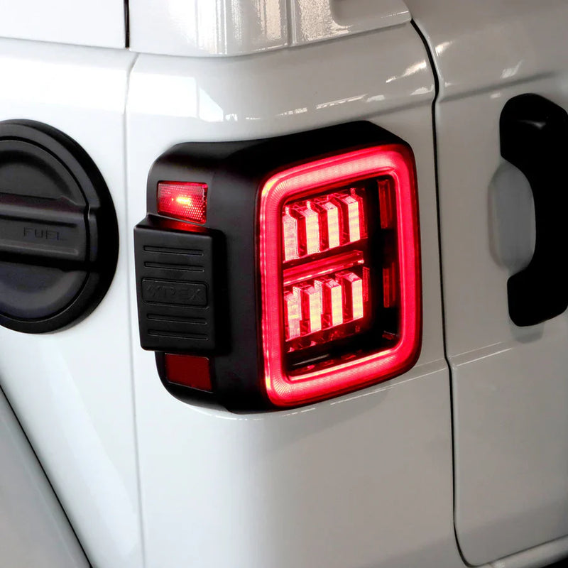 AlphaRex Nova-Series Prismatic LED Tail Lights Clear | '18-Current JL Wrangler / '20-Current JT Gladiator