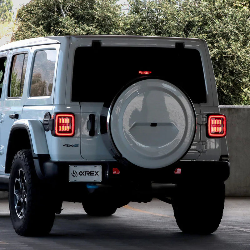 AlphaRex Nova-Series Prismatic LED Tail Lights Clear | '18-Current JL Wrangler / '20-Current JT Gladiator