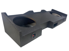 Dual 12" Down Fire Box for Chevy Silverado / GMC Sierra Crew Cab 19-25 Moon Car Stereo