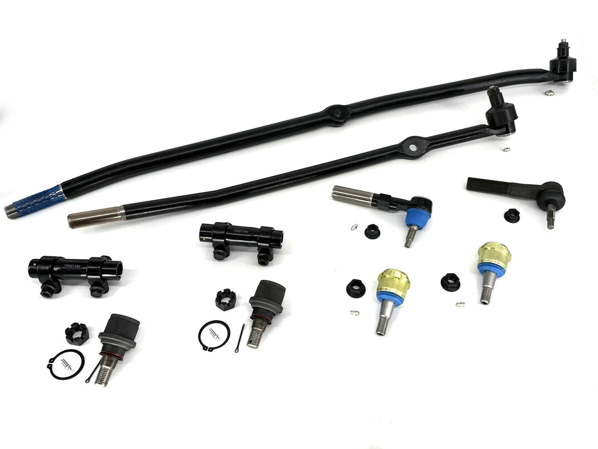 Forged Diesel 10 Piece Ball Joint Tie Rod Drag Link Kit, 2003-2007 Dodge Ram 2500 3500 4WD XRF Chassis