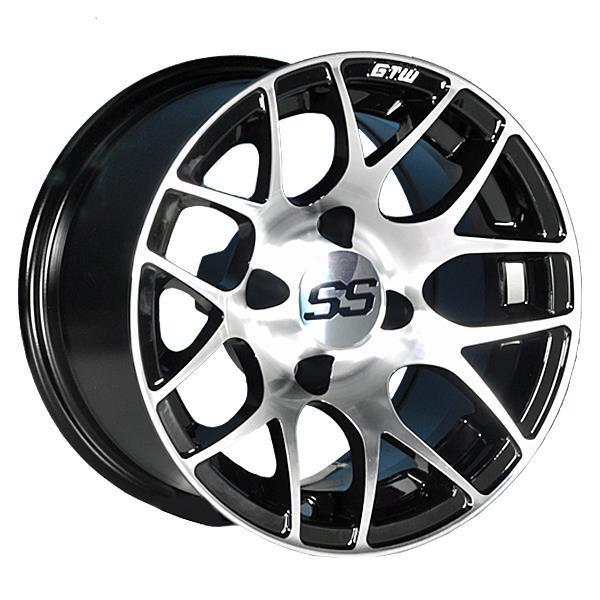 GTW Pursuit 12x7 | -25 Machined Black Wheel