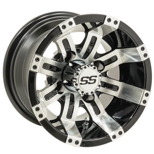 GTW Tempest 10x7 | -25 Machined Black Wheel