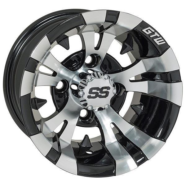 GTW Vampire 14x7 | -25 Offset Machined Black Wheel