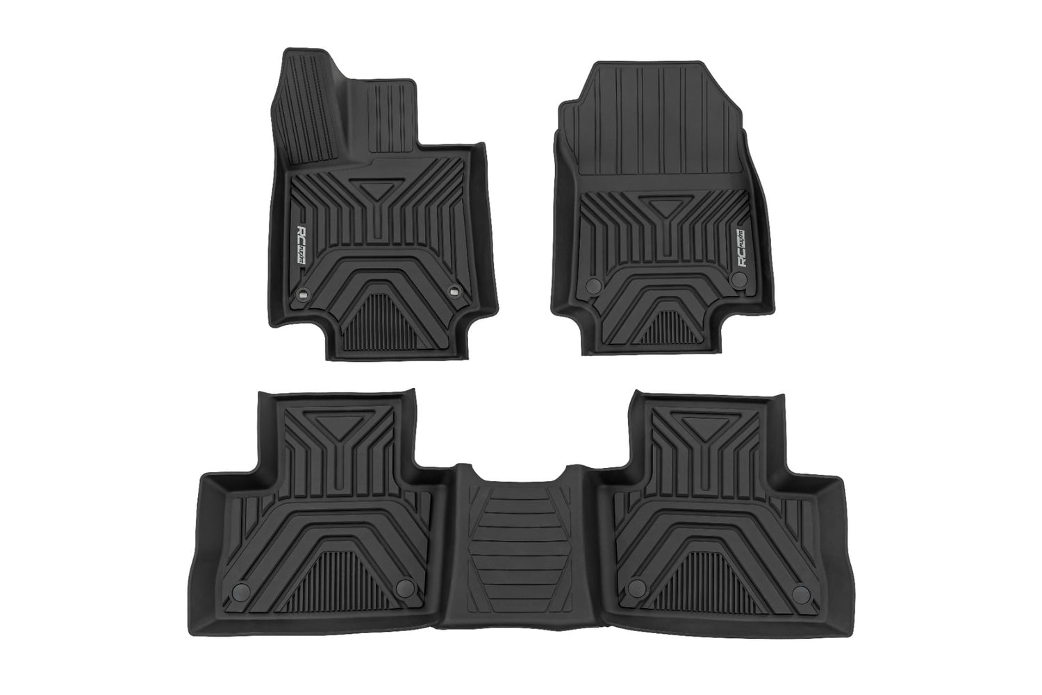 Rough Country Flex-Fit Floor Mats for Toyota RAV4 2019-2025