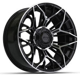 GTW Stellar 15x7 | -25 Offset Black & Machined Wheel