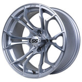 GTW Spyder 15x7 Matte Silver with Machined Accents Wheel