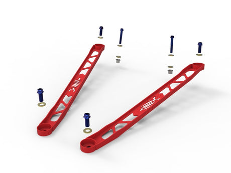 Barre de suspension avant aFe CONTROL 304 en acier inoxydable rouge - Toyota GR Supra (A90) 20-21