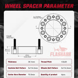 1964-2014 Ford Mustang / Lincoln / Mazda / Mercury 5x4.5 Inches Wheel Spacers 4PCS Flashark
