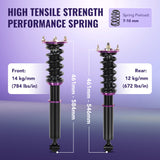 1986-1992 Toyota Supra JZA70 MA70 GA70 Coilover Shock Absorbers Struts 4PCS