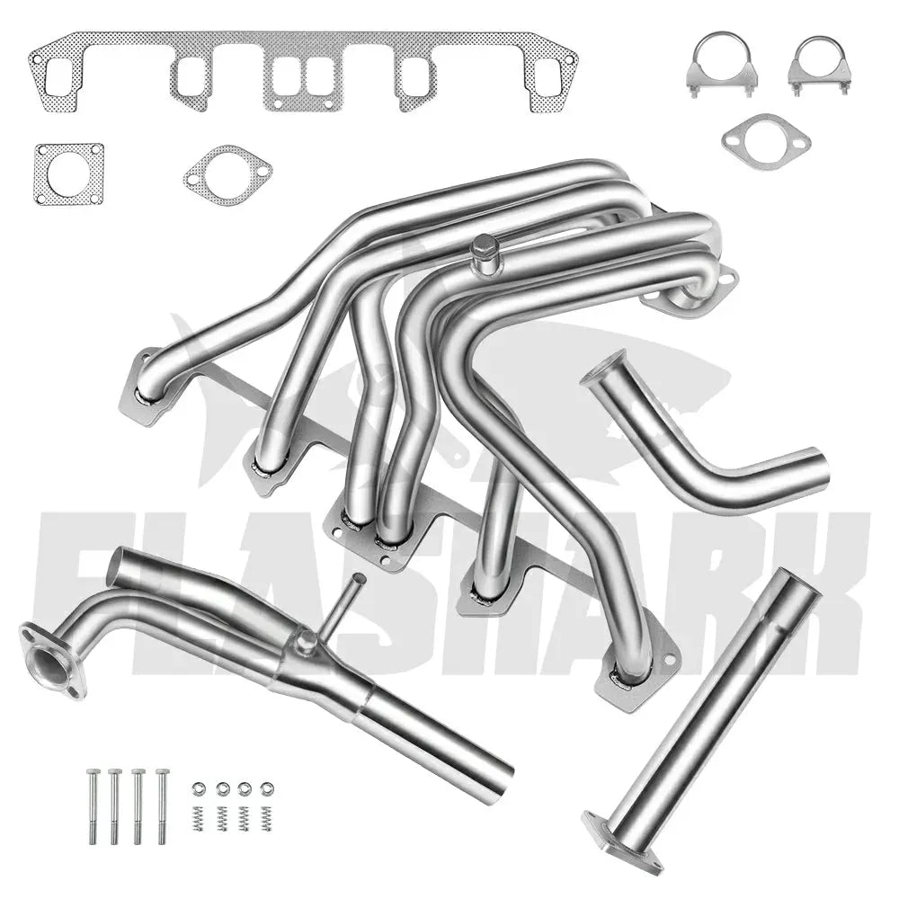 1987-1990 Jeep Wrangler 4.2L 6 Cyl AMC 258 Exhaust Header Flashark