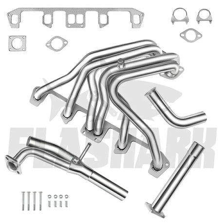 1987-1990 Jeep Wrangler 4.2L 6 Cyl AMC 258 Exhaust Header Flashark
