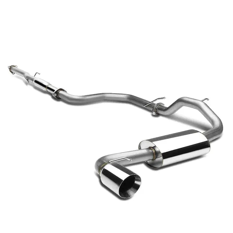 1988-1991 Honda Civic 1.5L 4 Inches Rolled/Burnt Muffler Tip Racing Catback Exhaust System（3-Door Only） Flashark