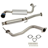 1988-1991 Honda Civic 1.5L 4 Inches Rolled/Burnt Muffler Tip Racing Catback Exhaust System（3-Door Only） Flashark