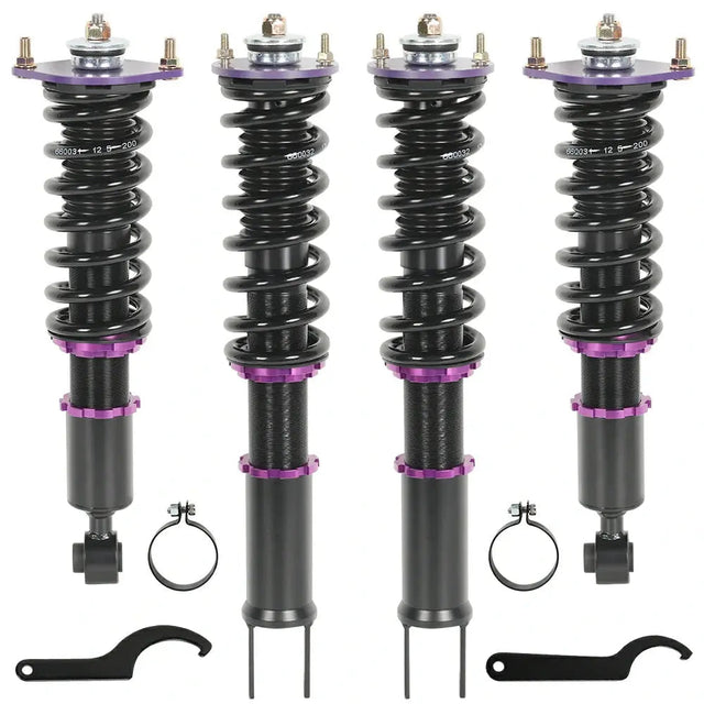 Adjustable Coilover Shock Absorbers Struts 4PCS for 1990-1996 Nissan 300ZX Z32 Flashark