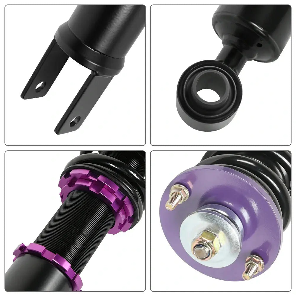 Adjustable Coilover Shock Absorbers Struts 4PCS for 1990-1996 Nissan 300ZX Z32 Flashark