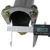 1994-1997 Honda Accord Catback Exhaust System, 2.5" Inlet, 4.5" Muffler Tip, N1 Style, 2.2L L4 Engine Flashark