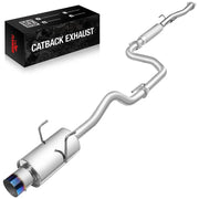 Catback Exhaust System For 1994-2001 Honda Acura Integra GS/RS/LS 1.8L with 4 Inches Burnt Rolled Tip N1 Style Flashark