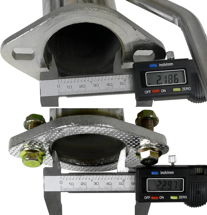 Catback Exhaust System For 1994-2001 Honda Acura Integra GS/RS/LS 1.8L with 4 Inches Burnt Rolled Tip N1 Style Flashark