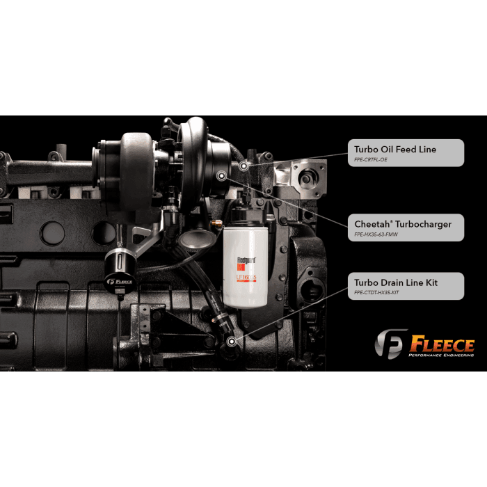 1994-2002 Cummins 5.9L 63mm FMW HX35 Cheetah Turbocharger (FPE-HX35-63-FMW)