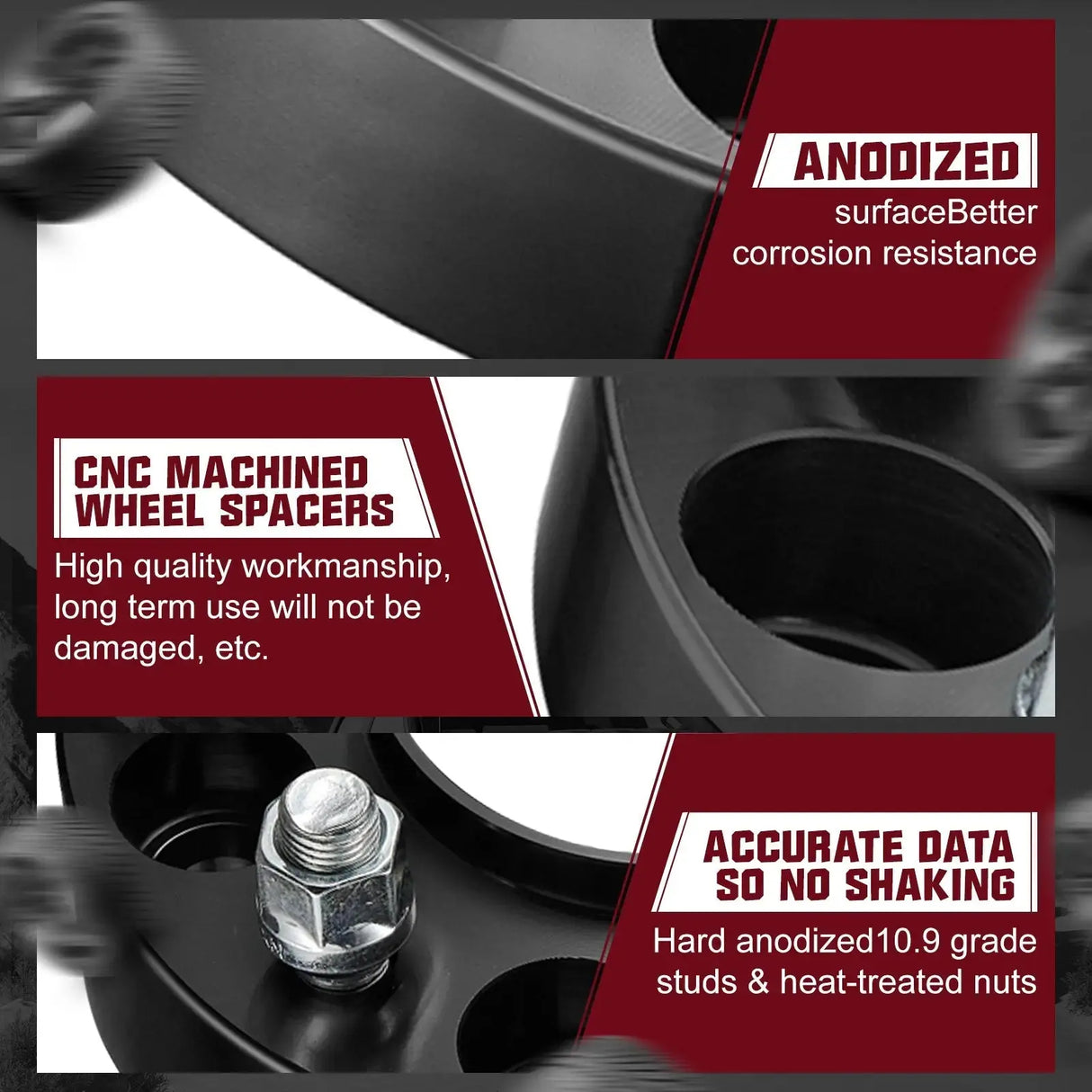 1996-2022 Toyota 4Runner FJ Tacoma Tundra Sequoia / Lexus GX460/GX470 6x5.5" Wheel Spacers 4PCS