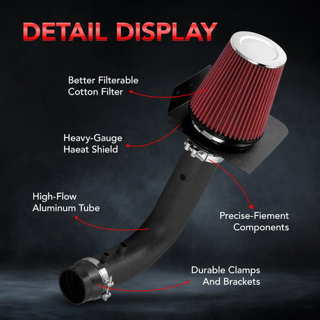 1997-2003 F150 4.6L 5.4L V8 High-flow Cold Air Intake Kit Flashark