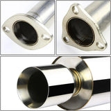 1998-2002 Honda Accord EX/LX 3.0L V6 Catback Exhaust System w/4.5 Inches Muffler Tip SOHC J30A1 Flashark
