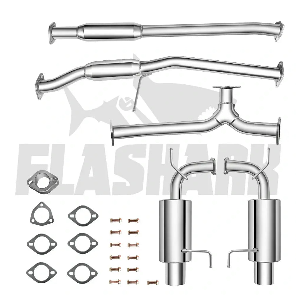 1998-2002 Honda Accord EX/LX 3.0L V6 Catback Exhaust System w/4.5 Inches Muffler Tip SOHC J30A1 Flashark