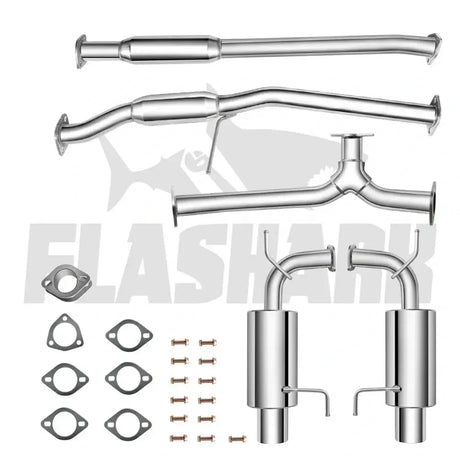 1998-2002 Honda Accord EX/LX 3.0L V6 Catback Exhaust System w/4.5 Inches Muffler Tip SOHC J30A1