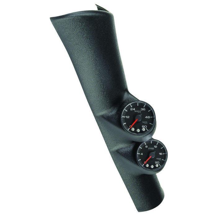 1998-2002 Cummins 5.9L Spek-Pro White and Black Twin Gauge Kit (P72000)