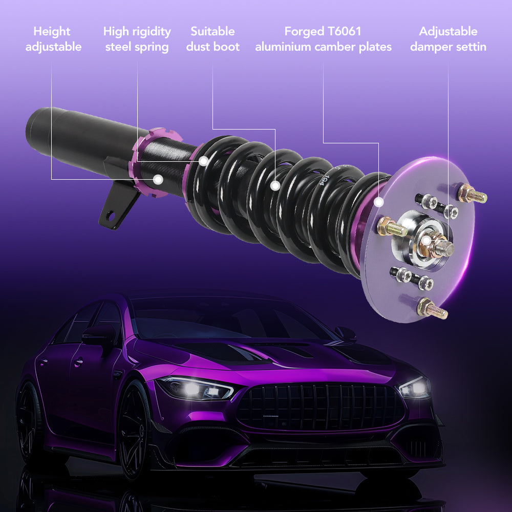 BMW 3-Series E46 Coilovers for 1998-2005 318i/323i/325i/325xi/325Ci/328i/328Ci/330i/330xi - 4PCS