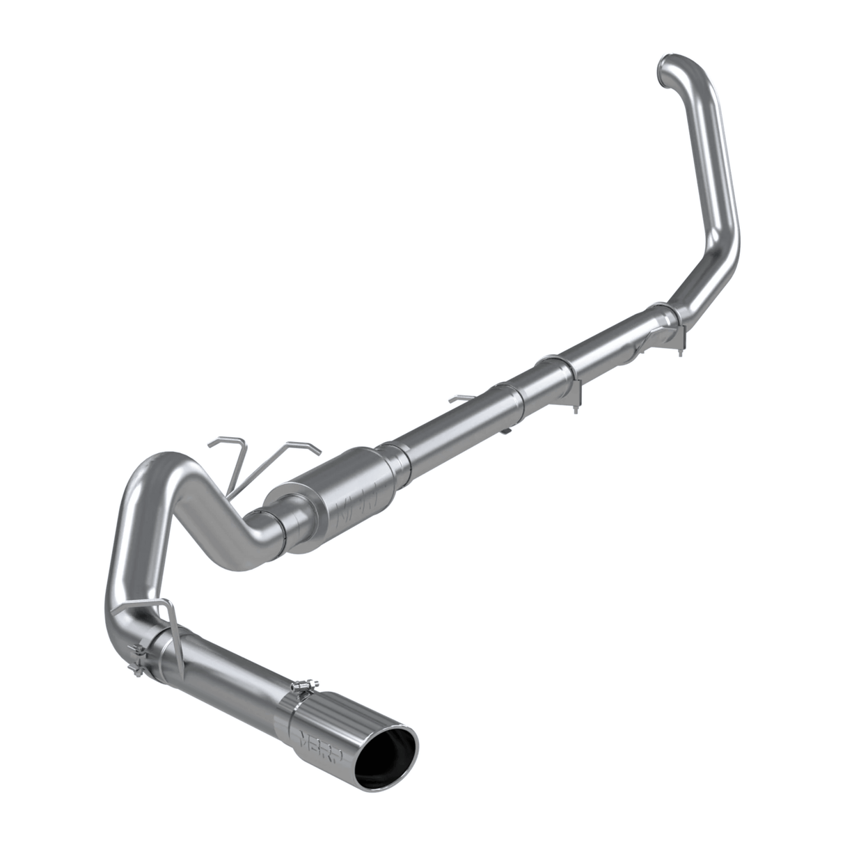 1999-2003 Powerstroke 7.3L Aluminized 4" Turbo Back Exhaust (S6200AL)