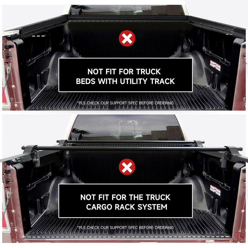 Trucktok 1999-2025 Ford F250 F350 Super Duty 6.8FT Hard Tri-Fold Tonneau Cover Truck Bed Pickup