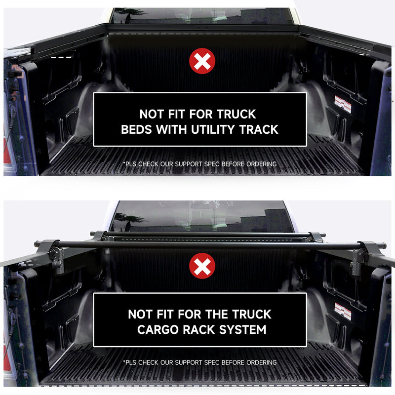 Trucktok 1999-2025 Ford F250 F350 Super Duty 8.2FT Hard Tri-Fold Tonneau Cover Truck Bed Pickup