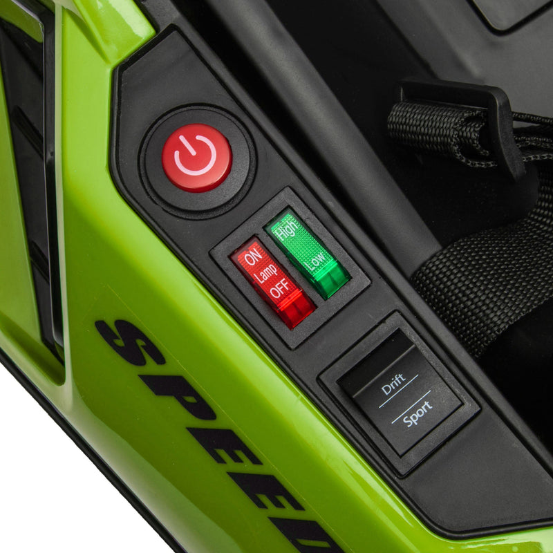 Adjustable Seat Electric Go Kart with Slow Start - 24V, 7.5 MPH