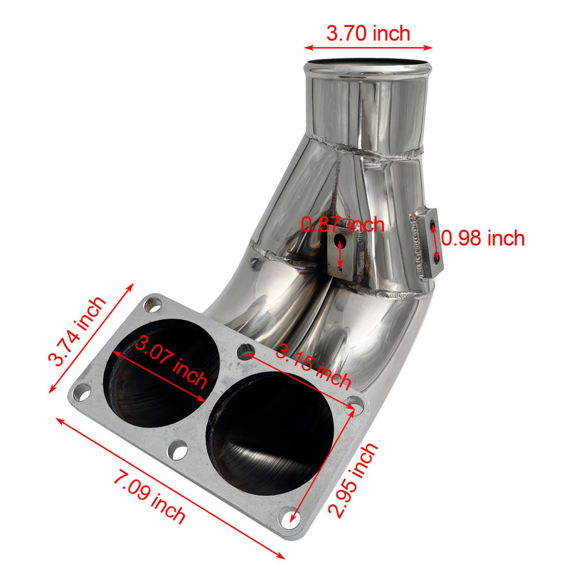 TruckTok 2010-2018 6.7L Ram Cummins 3.5" Intake Manifold Elbow Tube/EGR Cooler Delete kit