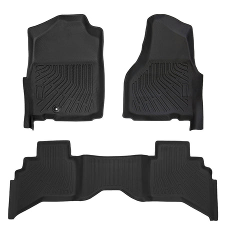 Trucktok Dodge Ram 2002-2008 1500 & 2003-2009 2500 3500 Crew Cab (Quad Cab) All-Weather Floor Mats TruckTok