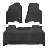 Trucktok 2019-2024 Dodge Ram 1500 New Body Crew Cab with Storage Box All-Weather Floor Mats TruckTok