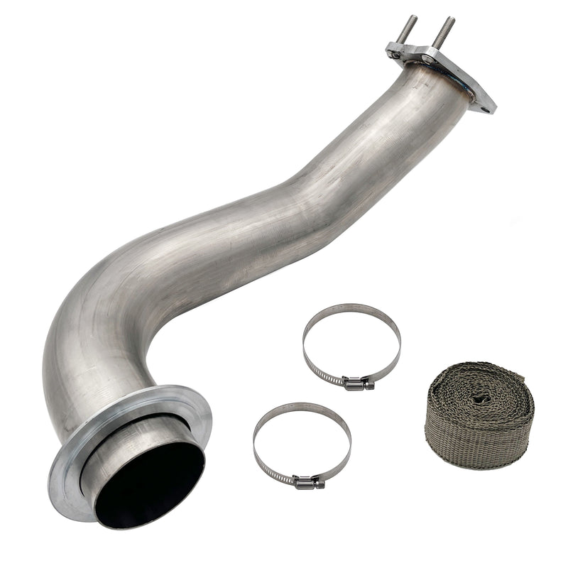 TruckTok 2017-2019 6.6L Duramax L5P 4" DPF Delete pipe & 3.5" Downpipe w/EGR Delete kit