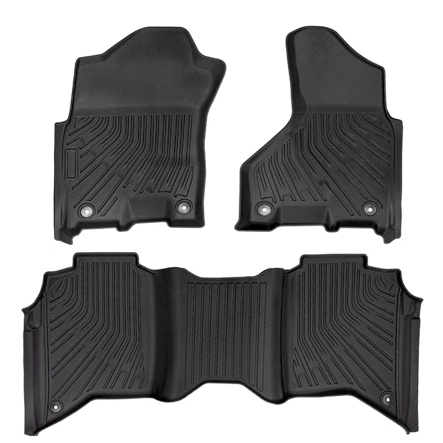 Trucktok 2019-2025 Dodge Ram 2500 3500 Crew Cab All-Weather Floor Mats TruckTok