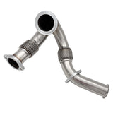 TruckTok 2003-2007 6.0L Ford F250 F350 F450 Powerstroke Diesel Heavy Duty Polished Exhaust Up-Pipe Y-Pipe TruckTok