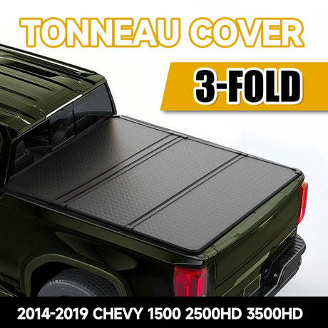 Trucktok 2014-2019 Chevy Silverado Sierra 6.5FT 3-Fold Hard Bed Tonneau Cover TruckTok