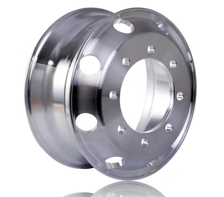 Truck Wheels 19.5" x 6.75" Forged Aluminum Rims Both-Side Mirror Polished