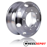 Truck Wheels 19.5 x 7.5 Forged Aluminum Rims 4pcs Both-Side Mirror Polished