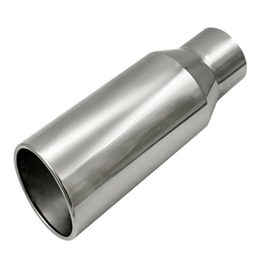 Trucktok 4" Inlet 6" Outlet 15" Overall Length Stainless Steel Bolt On Exhaust Tailpipe Tip TruckTok