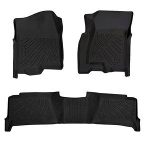 Trucktok 1999-2006 Silverado/Sierra 1500 2500 3500 Crew Cab All-Weather TPE Floor Mats TruckTok