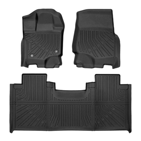 Trucktok 2015-2025 Ford F150 SuperCab All-Weather TPE Floor Mats TruckTok