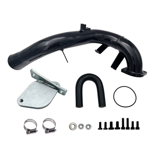 TruckTok 2007-2010 6.6L Duramax LMM EGR Delete Kit High Flow Intake Elbow Pipe Tube TruckTok