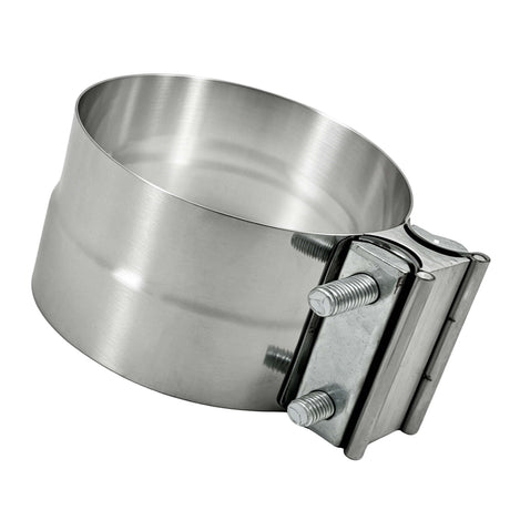 Trucktok 4"/5" Stainless Steel Exhaust Clamp Muffler Clamp Lap Joint Band Clamp Universal TruckTok